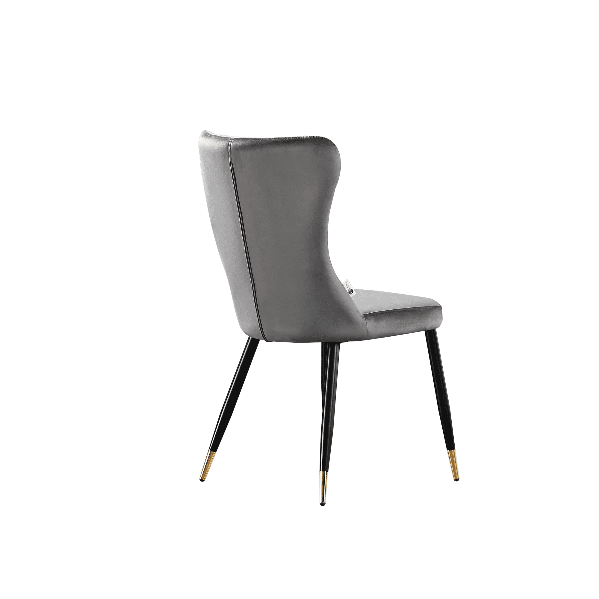 New York LUX Velvet Dining Chair with Metal Legs - Scandinavian Inspired