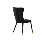 New York LUX Velvet Dining Chair with Metal Legs - Scandinavian Inspired