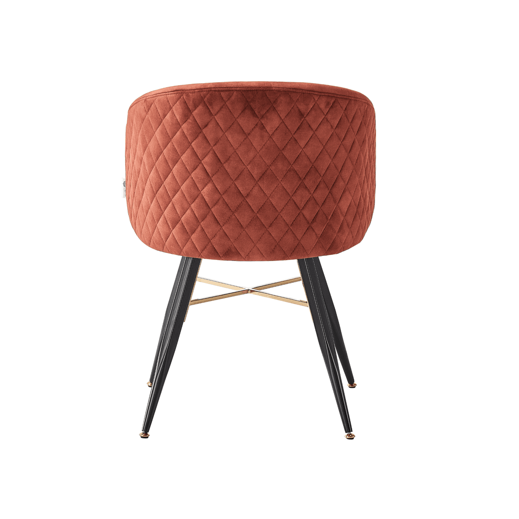 Vittorio LUX Velvet Dining Chair with Metal Legs - Perfect for Dining Room Living Room