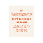 Sam Fender - Saturday (Off-white + Orange)