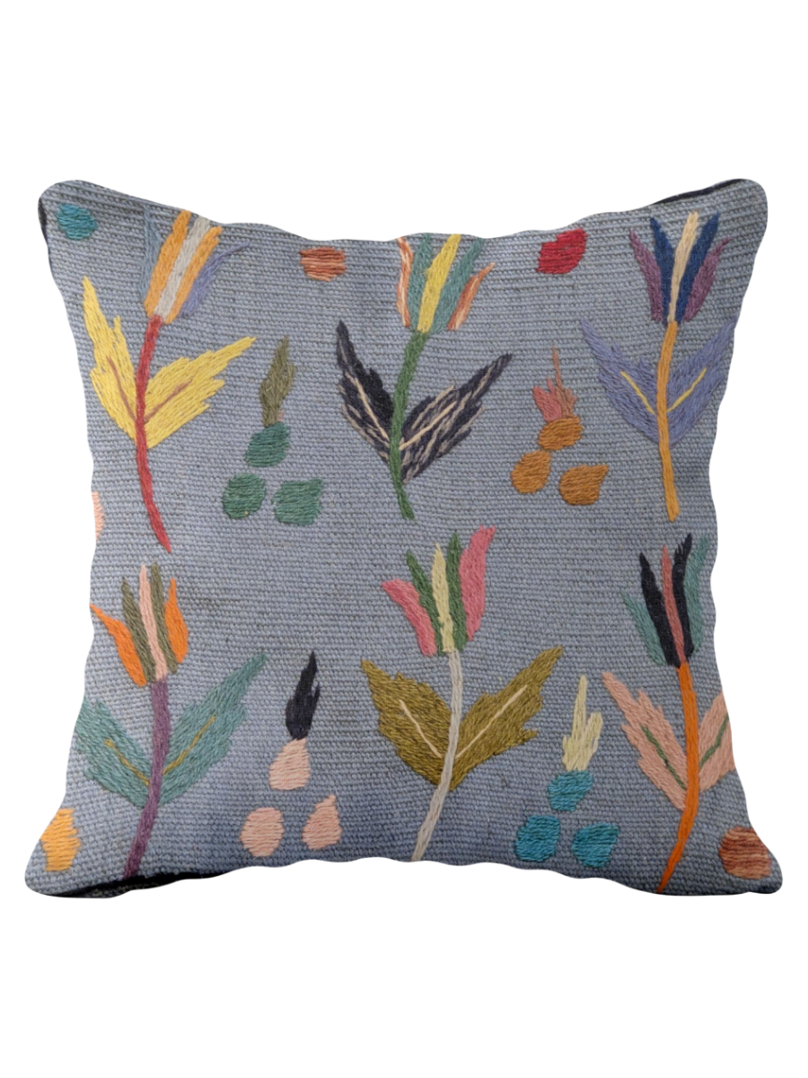 Suzani Hand Embroidered Cushion Cover - 45 x 45 cm