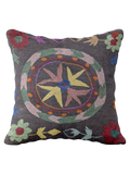 Suzani Hand Embroidered Cushion Cover - 45 x 45 cm
