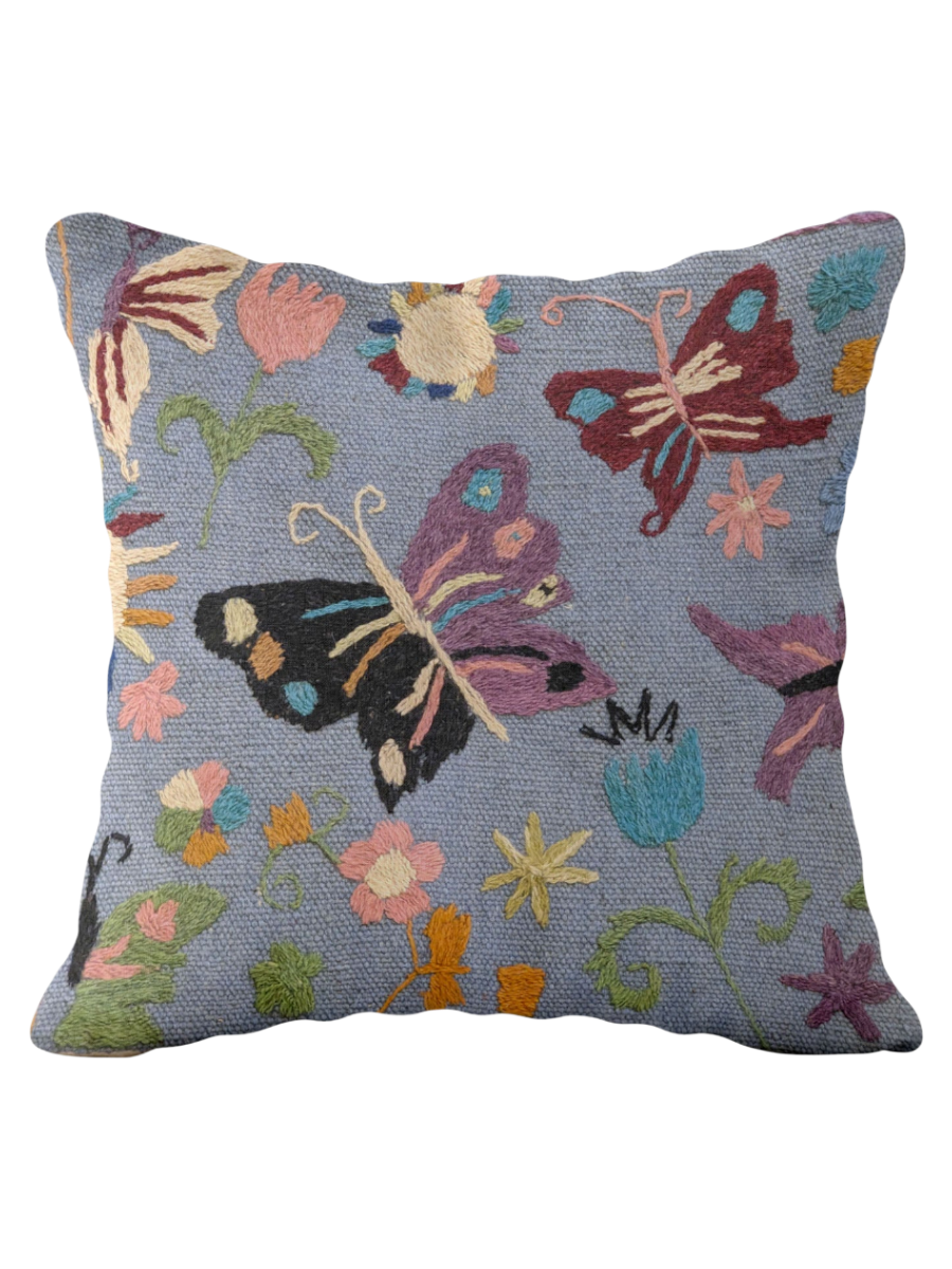 Suzani Hand Embroidered Cushion Cover - 45 x 45 cm