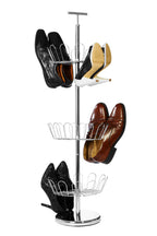 Revolving Silver Shoe Stand | Tavia