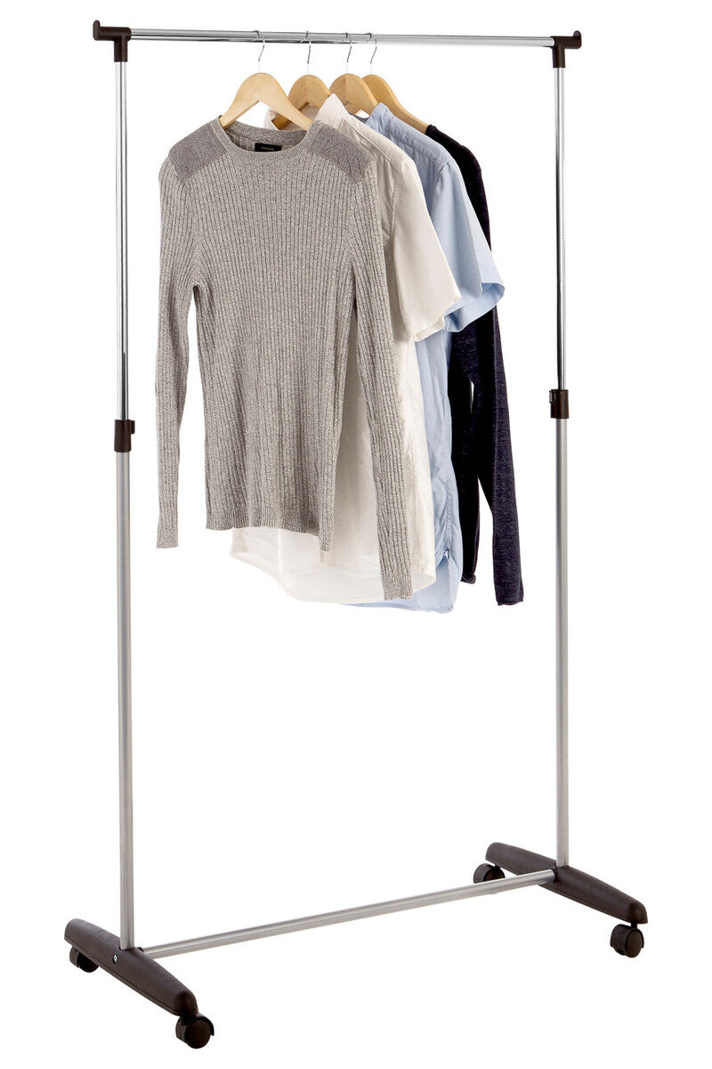 Chrome Clothes Rail with Wheels | Ralesi