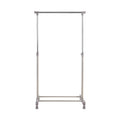 Grey and Chrome Finish Clothes Hanging Rail with Wheels | Ralesi