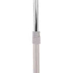 Grey and Chrome Finish Clothes Hanging Rail with Wheels | Ralesi
