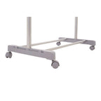 Grey and Chrome Finish Clothes Hanging Rail with Wheels | Ralesi