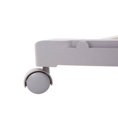 Grey and Chrome Finish Clothes Hanging Rail with Wheels | Ralesi