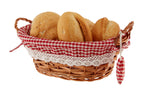 Willow Bread Basket with Red Gingham Lining | Orla