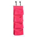 Over Door Hot Pink 4 Tier Hanging Organiser | Verti
