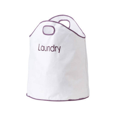 White and Purple Laundry Bag | GreenLoop