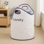 White and Purple Laundry Bag | GreenLoop