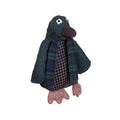 Small Green Check Penguin Door Stop | Bute
