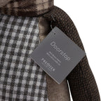 Large Brown Check Penguin Door Stop | Bute