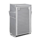 Grey 5 Tier Shoe Rack with Cover | Tavia