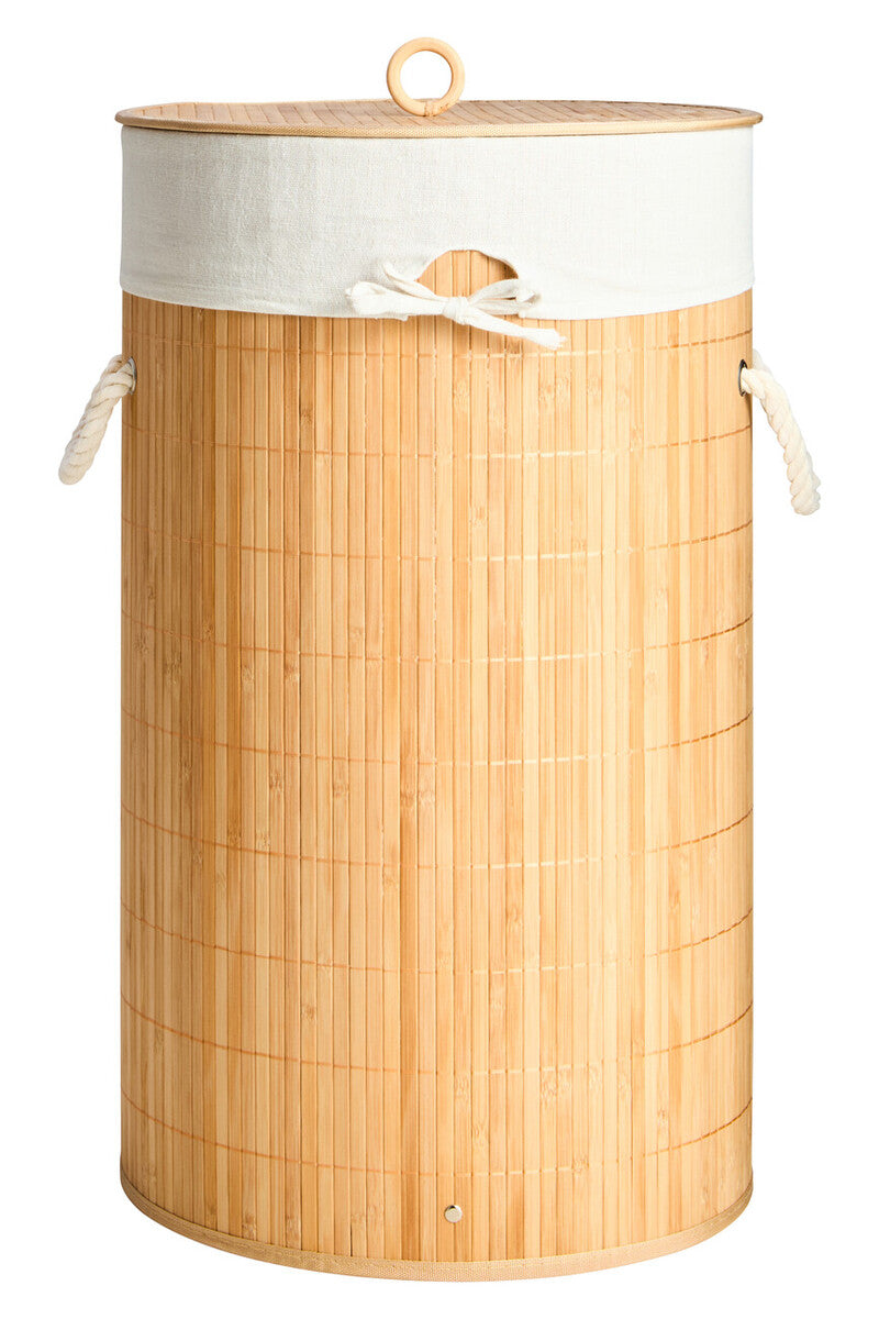 Natural Round Laundry Hamper | Kankyo