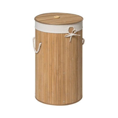 Natural Round Laundry Hamper | Kankyo
