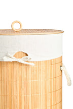 Natural Round Laundry Hamper | Kankyo