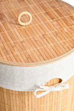 Natural Round Laundry Hamper | Kankyo