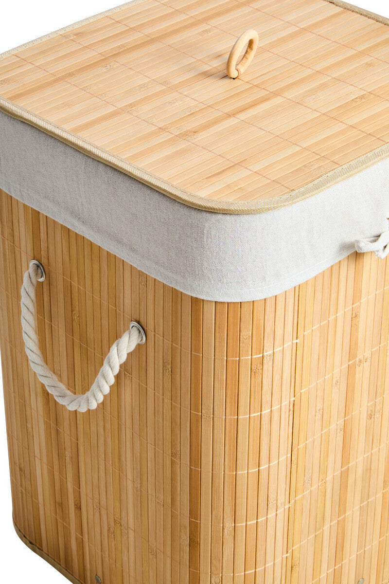 Kankyo Natural Bamboo Square Laundry Hamper