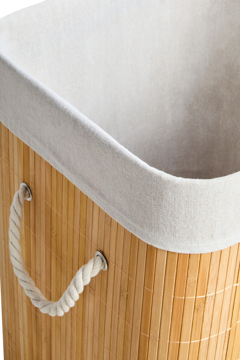 Kankyo Natural Bamboo Square Laundry Hamper