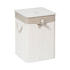 White Bamboo Laundry Hamper | Kankyo