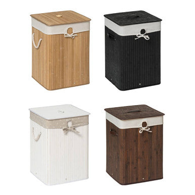 White Bamboo Laundry Hamper | Kankyo