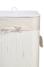White Bamboo Laundry Hamper | Kankyo