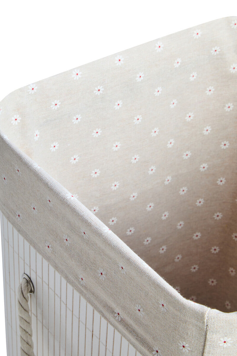 White Bamboo Laundry Hamper | Kankyo