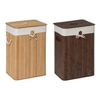 Rectangular Natural Bamboo Laundry Hamper | Kankyo