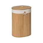 Natural Oval Laundry Hamper | Kankyo