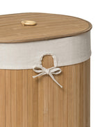 Natural Oval Laundry Hamper | Kankyo