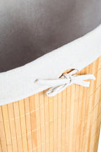 Natural Oval Laundry Hamper | Kankyo