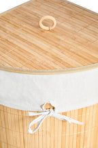 Natural Bamboo Corner Laundry Hamper | Kankyo