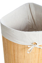Natural Bamboo Corner Laundry Hamper | Kankyo