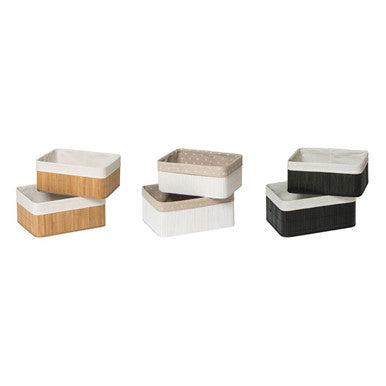 Set of Two Natural Bamboo Storage Boxes | Kankyo