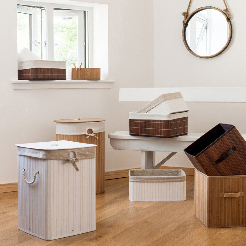 Dark Brown Bamboo Storage Boxes | Kankyo