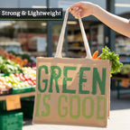 Green Is Good Jute Shopping Bag | Jade