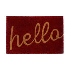 Red Hello Doormat | Coir