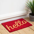 Red Hello Doormat | Coir