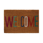 Welcome Multicolour Coir Doormat | Filta
