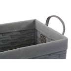 Set of 3 Lattice Grey Rectangular Storage Baskets | Lida