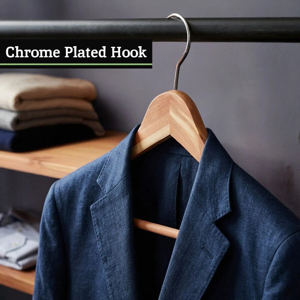 Cedar Wood Trouser Rail Clothes Hanger | The Dandy Sparrow