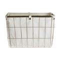 Large Gold Finish Wire Storage Basket with Lining | Harga