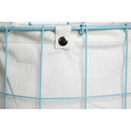 Set of Two Round Blue Wire Laundry Baskets | Harga