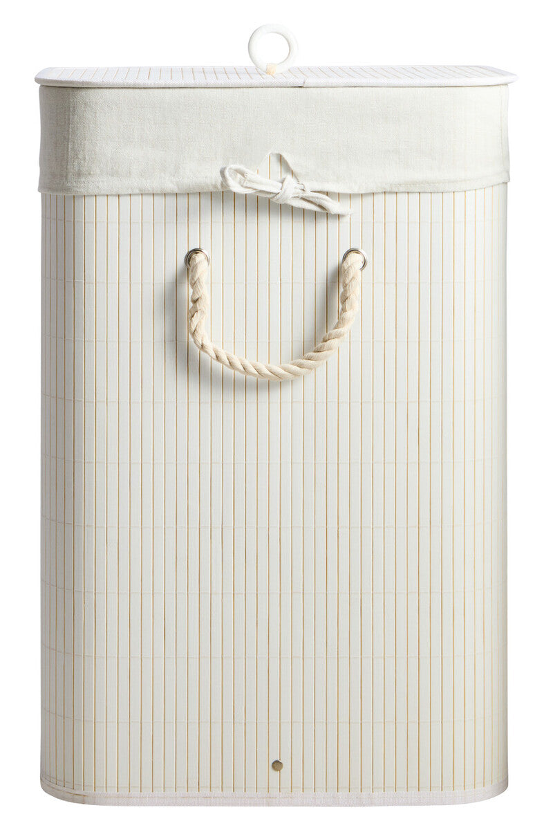 White Bamboo Laundry Hamper | Kankyo