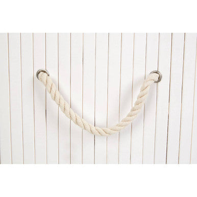 White Bamboo Laundry Hamper | Kankyo