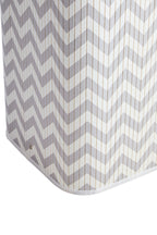 White and Grey Chevron Laundry Hamper | Kankyo