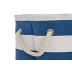 Blue and White Stripes Laundry Hamper | Nautical